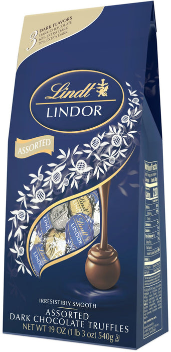 Lindt Lindor Assorted Dark Chocolate Truffles , 19 oz