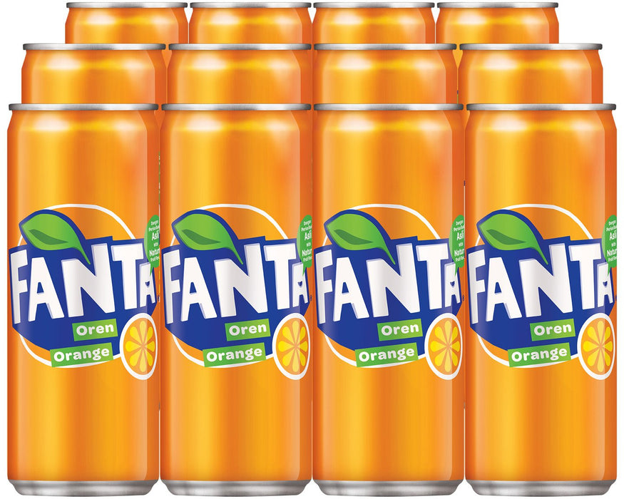 Fanta Cans, 12-Pack, 12 x 320 ml