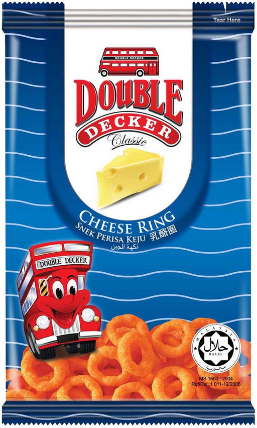 Double Decker Cheese Ring Corn Chips, 60 gr