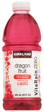 Kirkland Vita Rain Zero Drink, Dragon Fruit Flavor , 20 oz