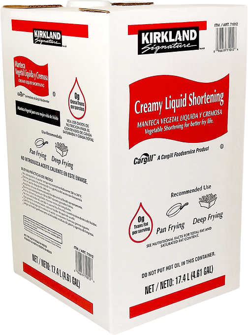 Kirkland Creamy Liquid Shortening, 35 lbs