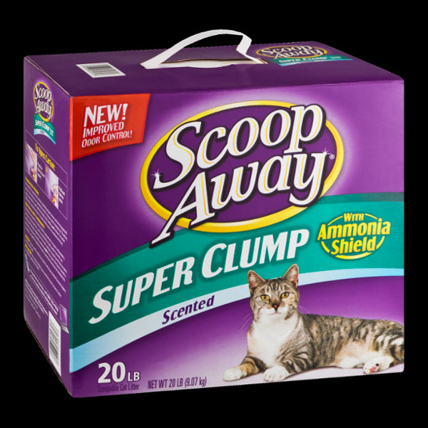 Scoop Away Scoopable Cat Litter, Super Clump, Ammonia Shield, Scented, 20 lbs