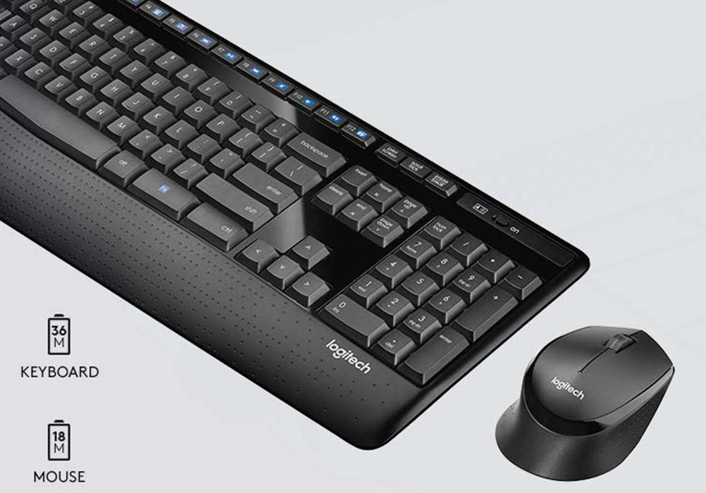 Logitech Wireless Combo Keyboard and Mouse, MK345