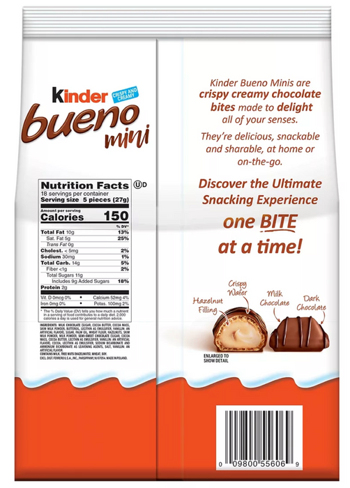 Kinder Bueno Minis Chocolates, 17.1 oz