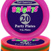 Party Essentials Bright Neon Plates, 9 inch, 20 ct