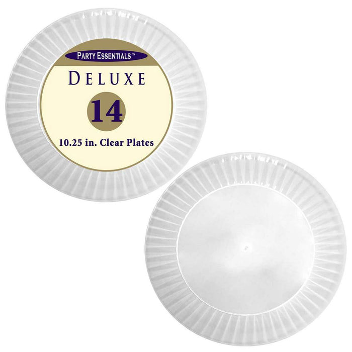Party Essentials Deluxe Plates, 10.25 inch, 14 ct