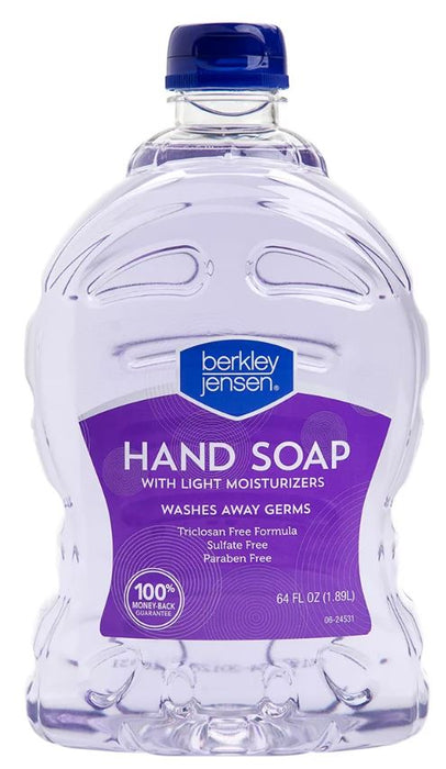 Berkley Jensen Liquid Hand Soap With Light Moisturizers, 2-Pack , 2 x 64 oz