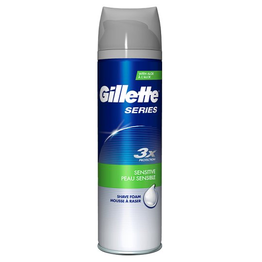 Gillette Series Sensitive Shave Foam , 250 ml