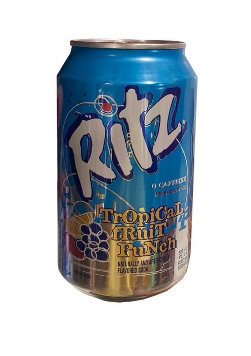Ritz Tropical Fruit Punch Soda Can, 12 oz