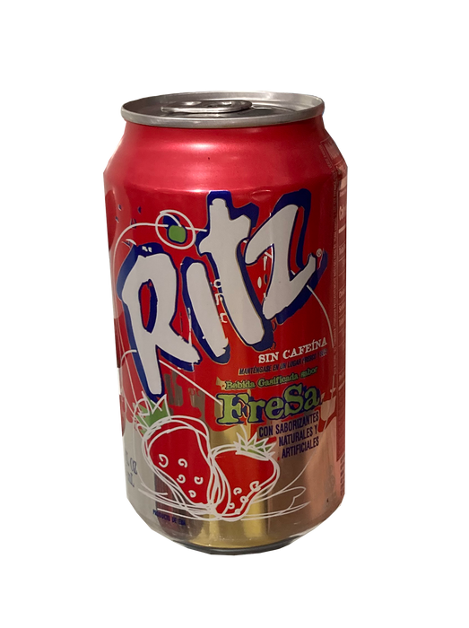 Ritz Strawberry Soda Can, 12 oz