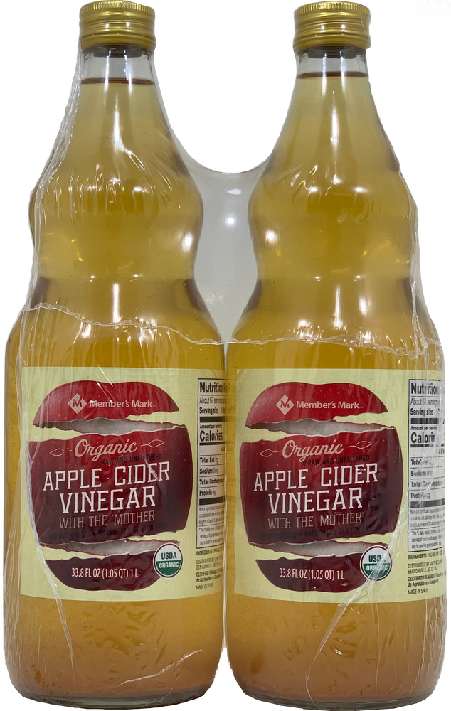 Member's Mark Organic Apple Cider Vinegar, 2 x 1 L