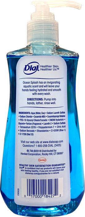 Dial Hydrating Hand Soap, Ocean Splash, 9.375 oz