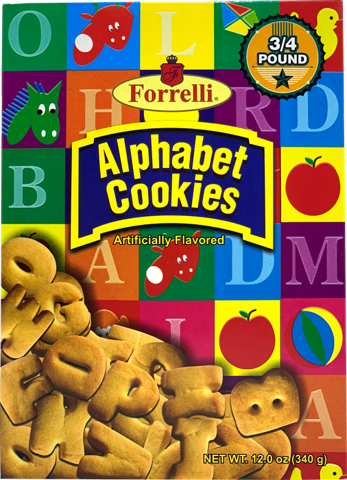 Forrelli Alphabet Cookies , 12 oz