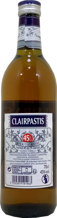Clairpastis De Marseille Anise, 70 cl