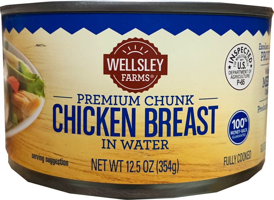 Wellsley Farms Premium Chunk Chicken Breast In Water, 12.5 oz