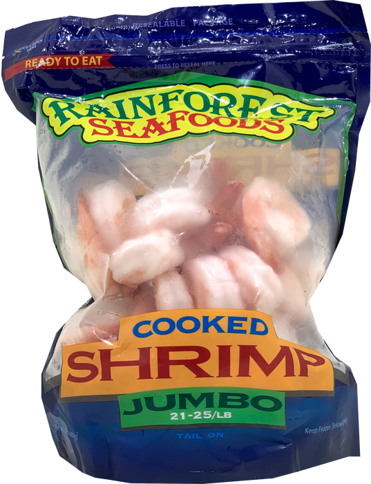 Rainforest Seafoods Cooked Shrimp Jumbo, 680 g