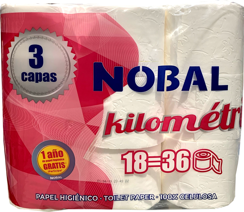 Nobal Kilometrico Toilet Paper, 18 ct
