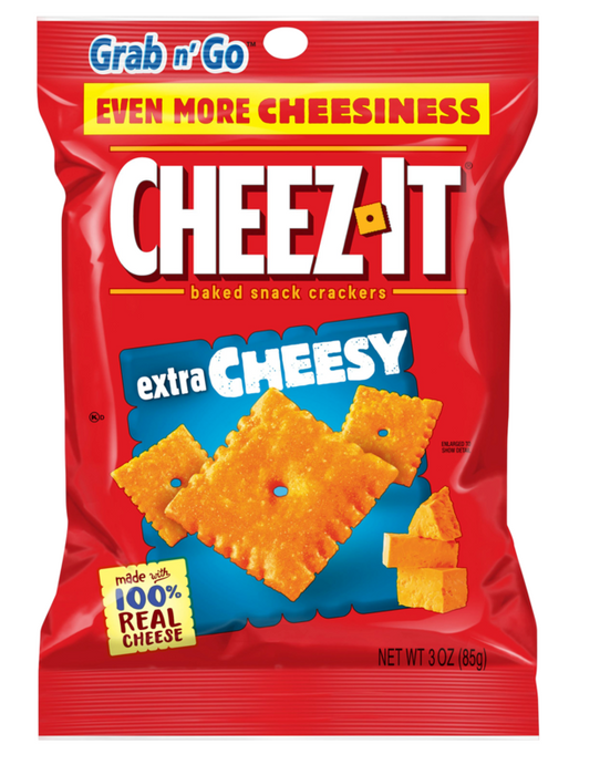 Cheez-It Extra Cheesy Baked Snack Crackers , 3 oz