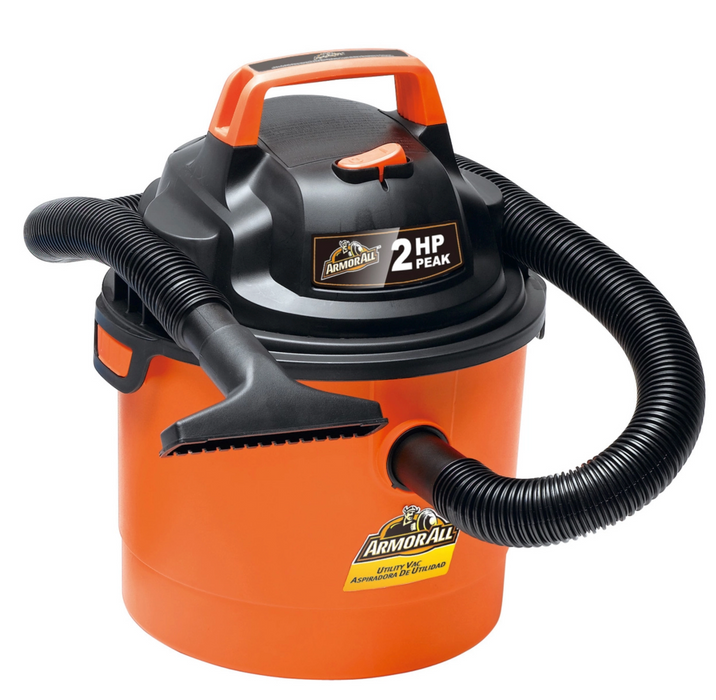 Armor All Portable Wall Mountable Wet/Dry Vacuum , 2.5 gal