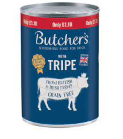 Butcher's Dog Food Tripe Loaf With Beef, 400 gr, 1 pc