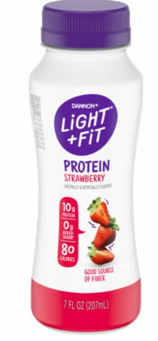 Dannon Light & Fit Protein Drink, Strawberry Flavor , 7 oz