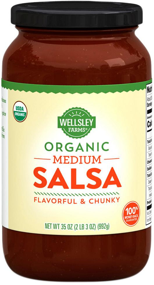 Wellsley Farms Organic Medium Salsa, 35 oz