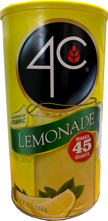 4C Lemonade Mix, 45 Quarts, 93.2 oz