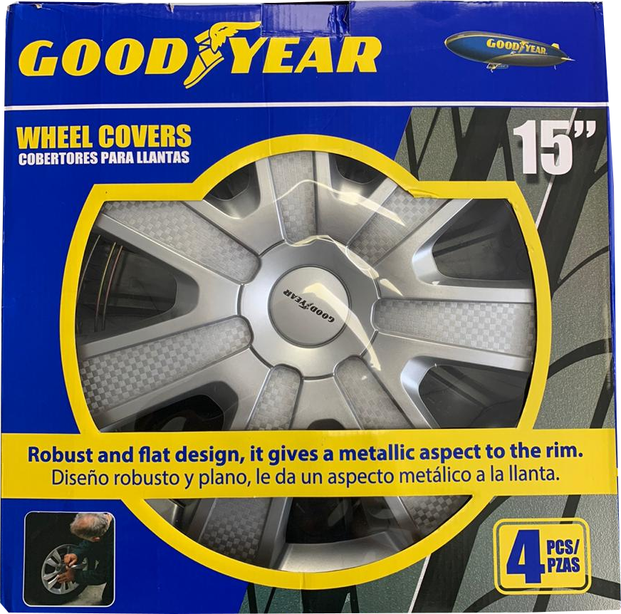 Good Year Robust And Flat Design Wheel Covers, 15 Inch, 4 pcs
