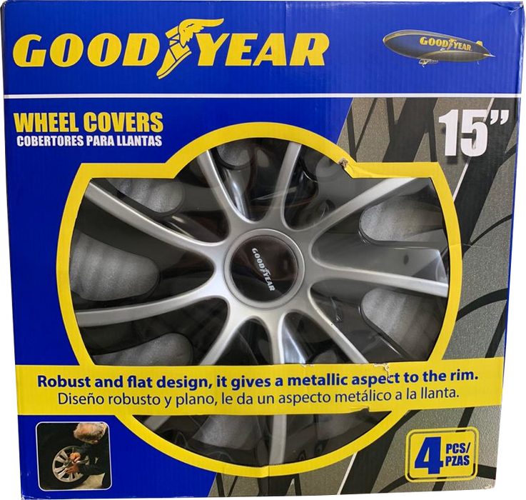 Good Year Robust And Flat Design Wheel Covers, 15", 4 pcs