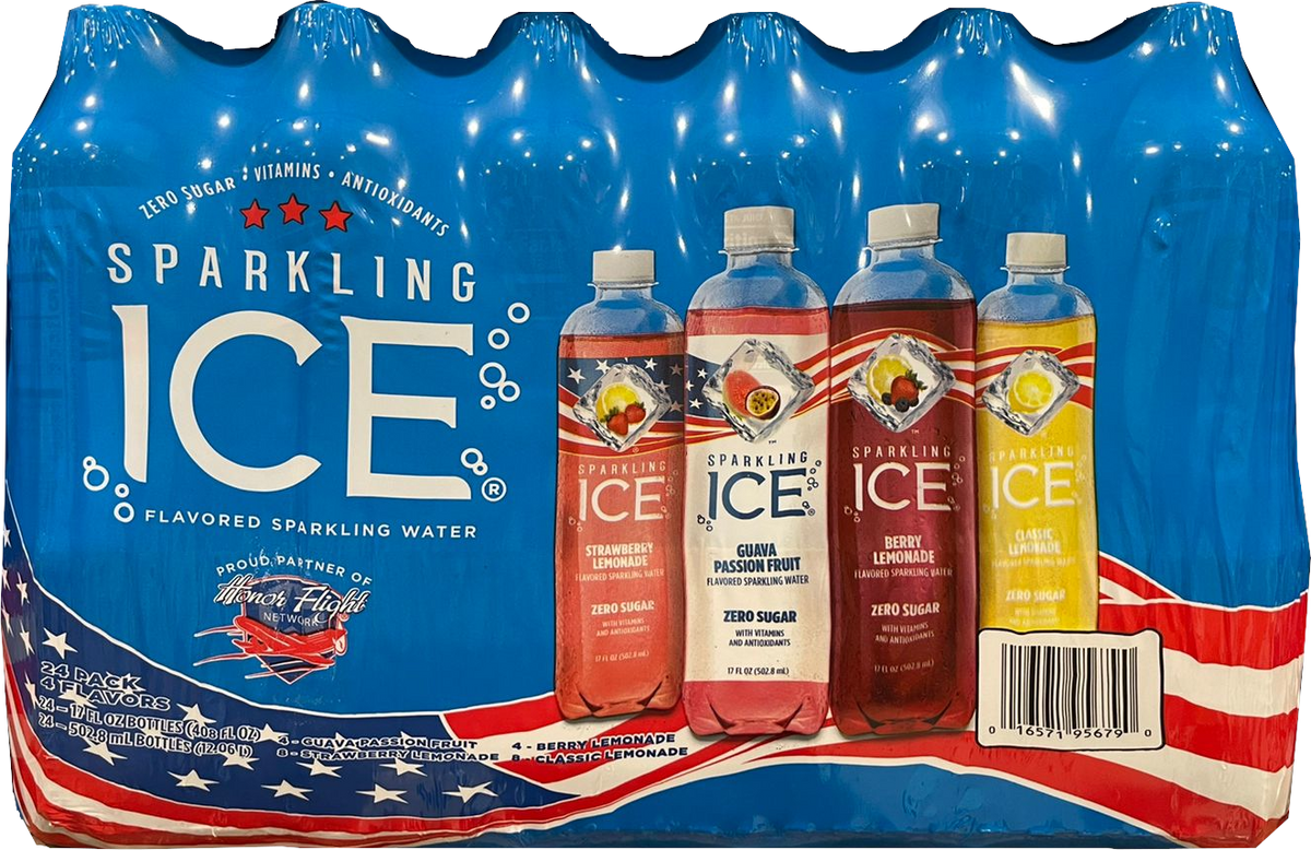 Sparkling Ice Flavored Sparkling Water, Variety Pack , 24 x 17 oz ...