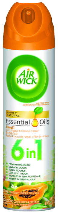 Air Wick 6 in 1 Air Freshener, Essential Oils, Hawaii, 8 oz