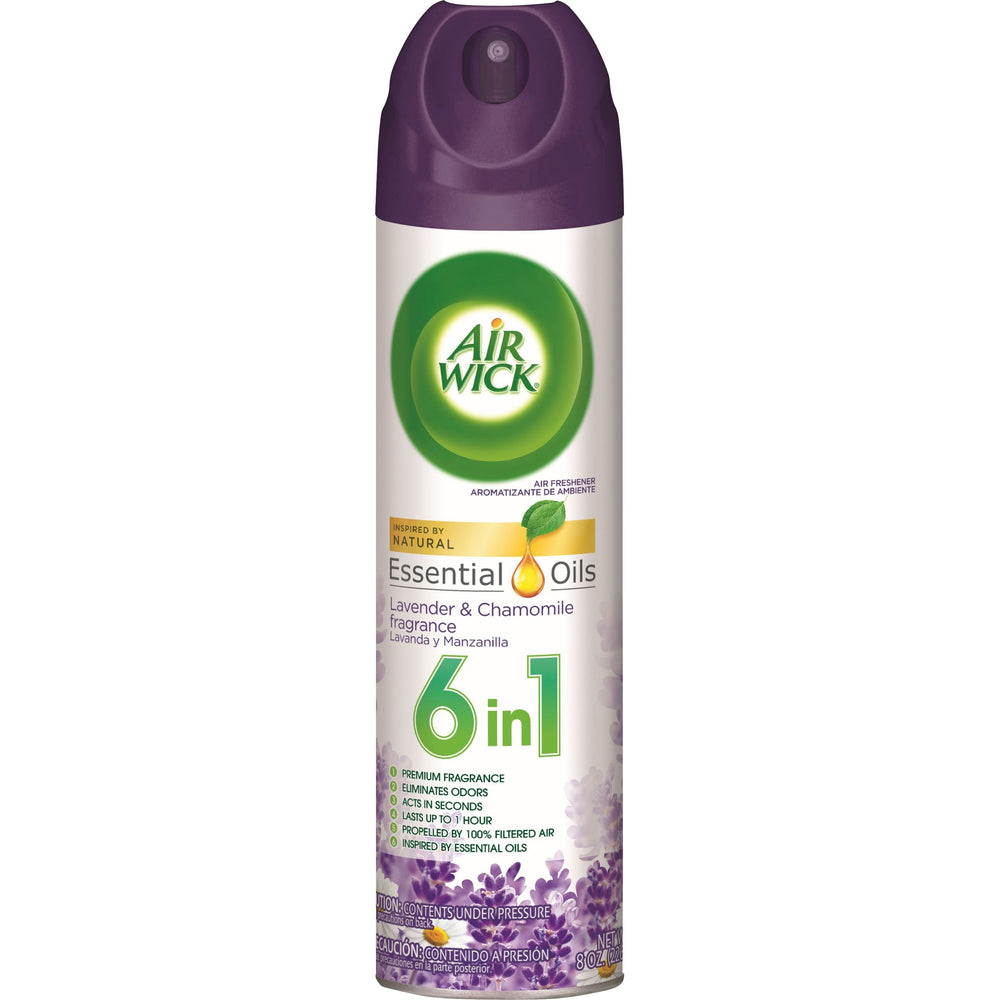 Air Wick 6 in 1 Air Freshener, Essential Oils, Lavender & Chamomile, 8 oz