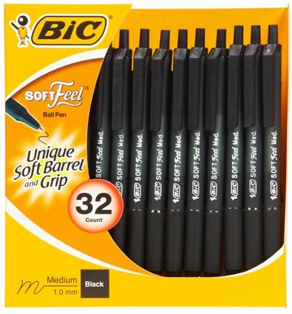 Bic Soft Feel Ball Pen, 32 ct