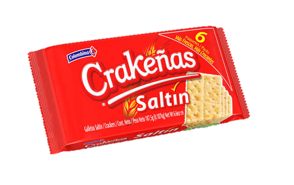 Crakenas Saltin Crackers, 6 pack