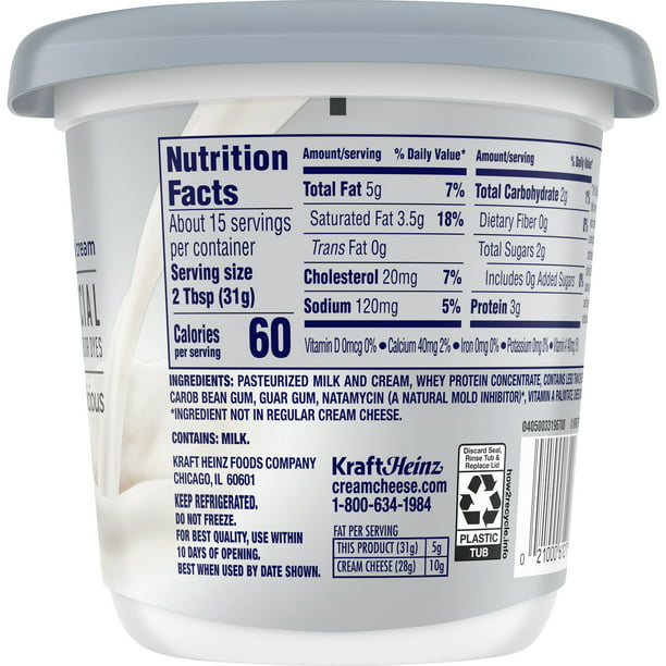 Philadelphia Light Cream Cheese, 16 oz