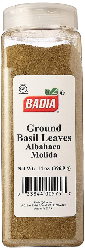 Badia Ground Basil Leaves, 14 oz