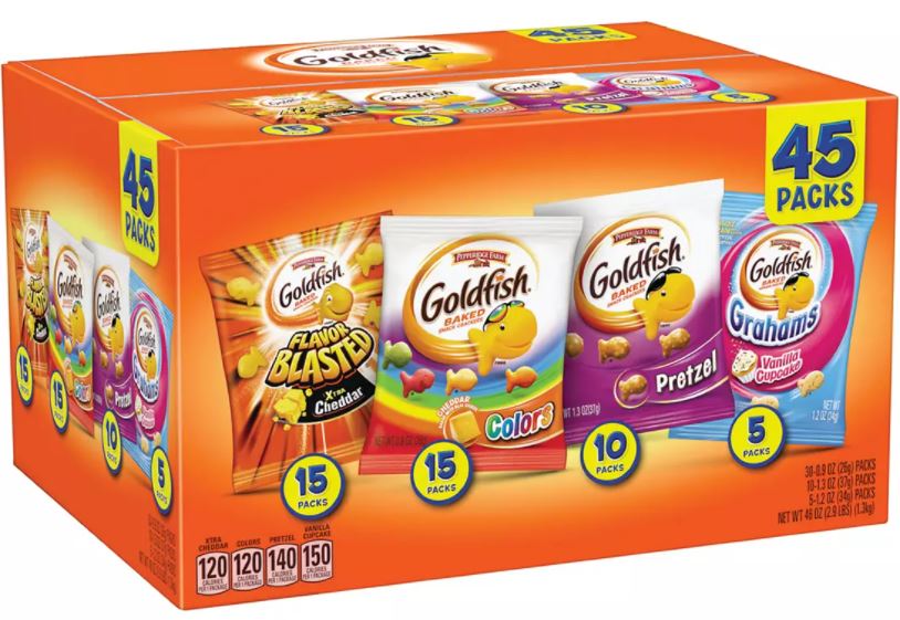 Pepperidge Farm Goldfish Snacks, Variety Pack , 45 ct