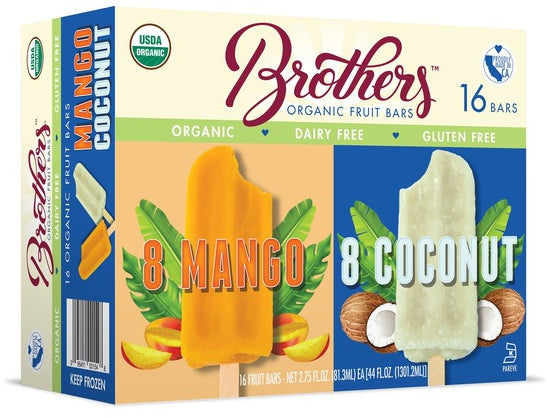 Brothers Organic Fruit Bars, Variety Pack, 16 ct