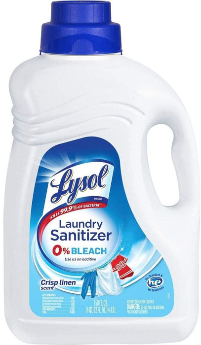 Lysol Laundry Sanitizer 0% Bleach, Crisp Linen Scent , 150 oz