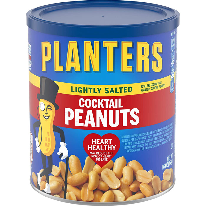 Planters Lightly Salted Cocktail Peanuts , 16 oz